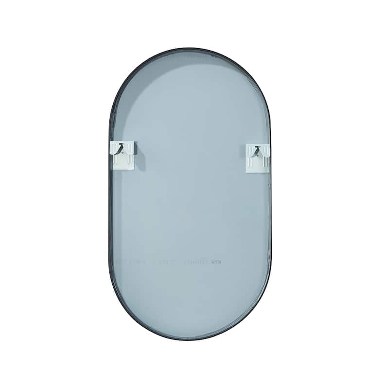 Miajadas Oval Aluminum Framed Wall Mount Mirror