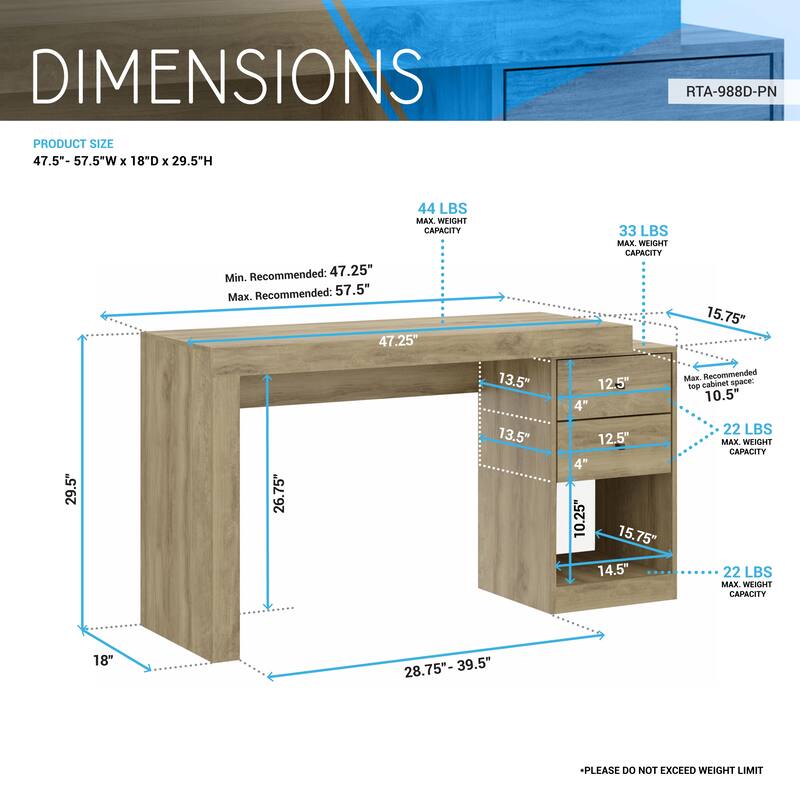 Expandable Home Office Desk,Writting Desk