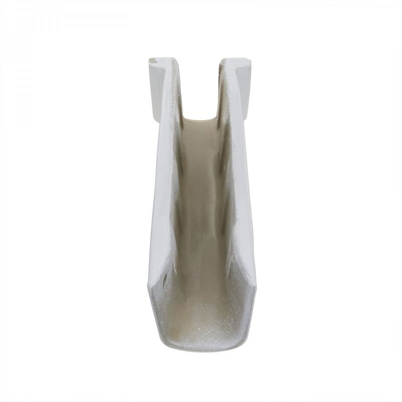 Portsmouth White Porcelain Corner Pedestal Sink with Overflow and 4 in. Centerset Faucet Holes