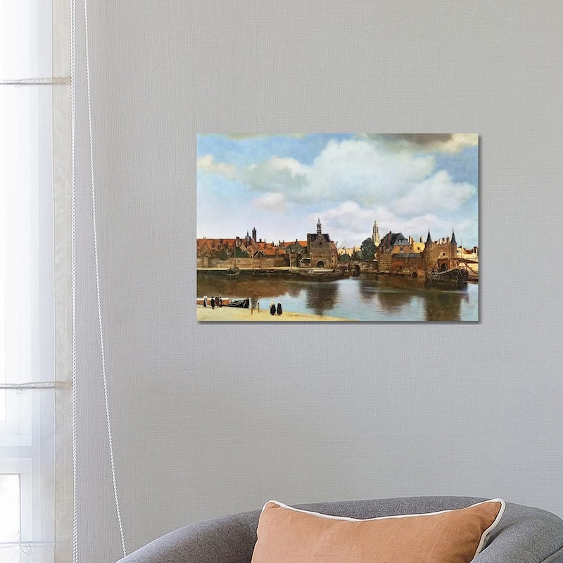 iCanvas "View of Delft, c.1660-61 " by Johannes Vermeer Canvas Print - 18x26x1.5