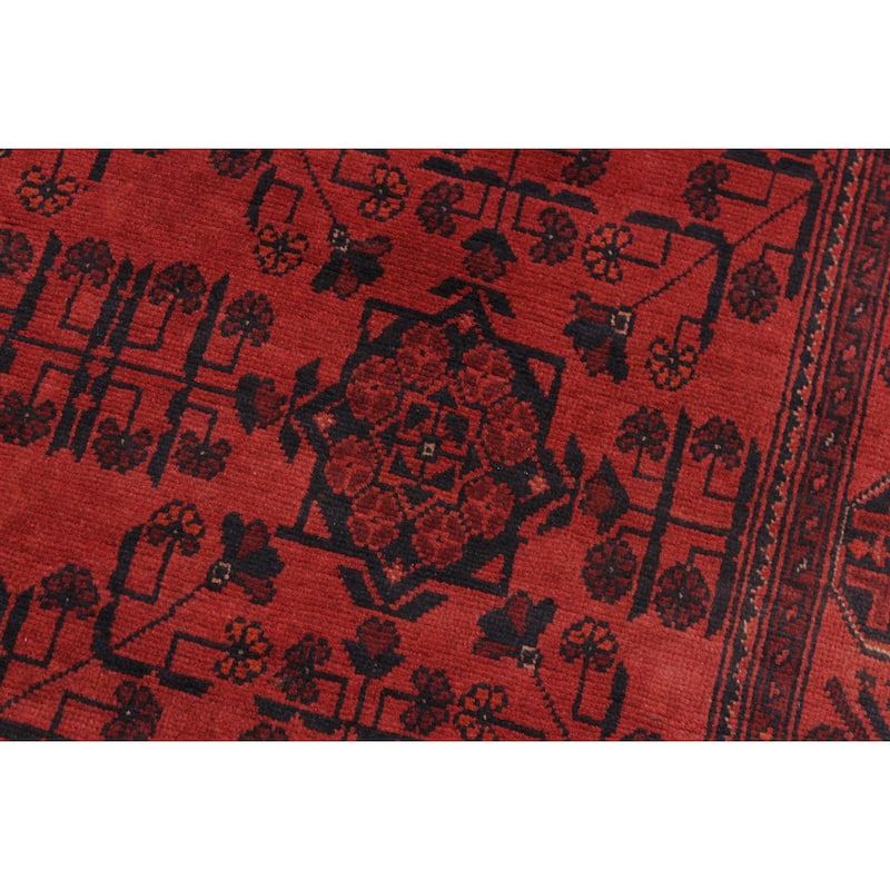 Southwestern Biljik Khal Mohammadi Bristol Red/Black Rug - 4'2'' x 6'4''
