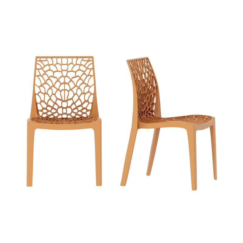 Lyra Square Table and Karissa Patio Chairs 3-Piece Outdoor Lounge Set