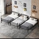 preview thumbnail 4 of 12, Quad Bunk Bed for 4 Kids, L-shape Metal Frame Twin Size Bunk Bed, Detachable Triple Bunk Bed, Separable Into 3 Twin Beds, Black