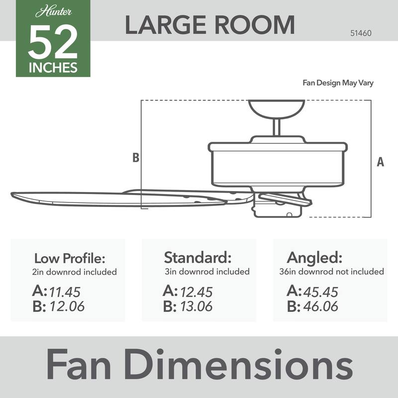 Hunter 52" Windbound Outdoor Ceiling Fan with Pull Chain - Damp Rated!