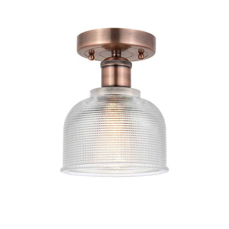 Innovations Lighting Edison Dayton - 1 Light 6" Semi-Flush Mount