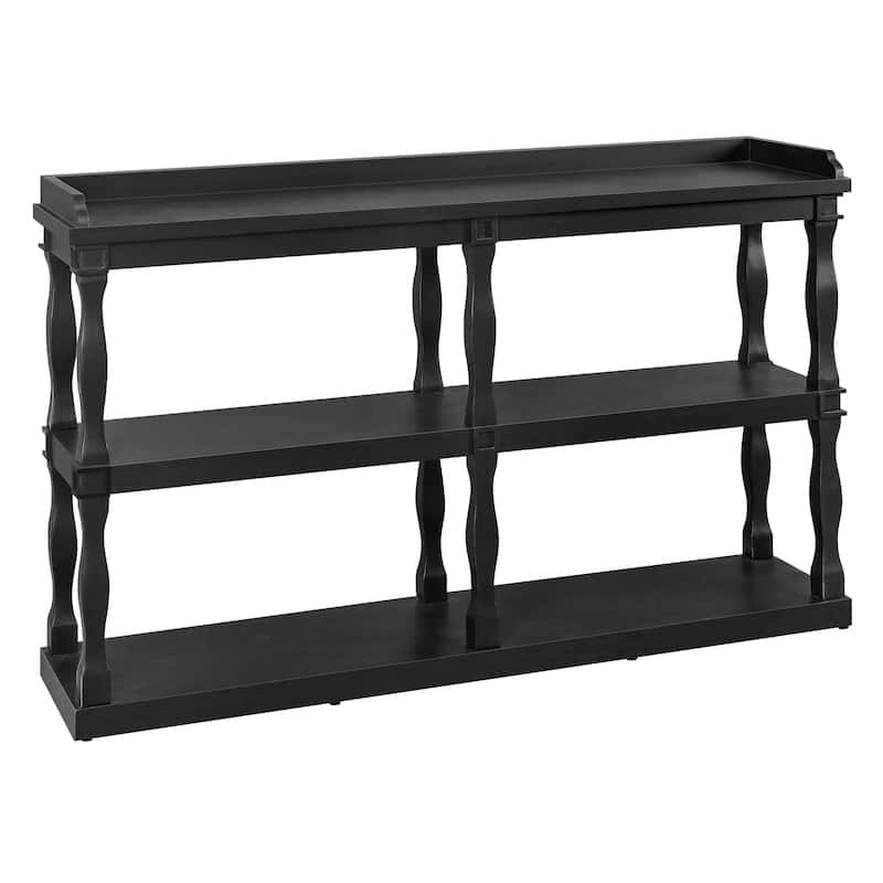 Console Table with 3-Tier Open Storage Spaces