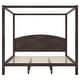 preview thumbnail 9 of 13, King Size Canopy Platform Bed with Headboard and Support Legs