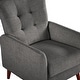 preview thumbnail 44 of 46, Aurora Comfy Manual Recliner with Wood Base