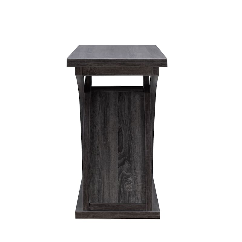 DH BASIC Transitional Distressed Grey 47-inch 1-Shelf Sofa Table by Denhour