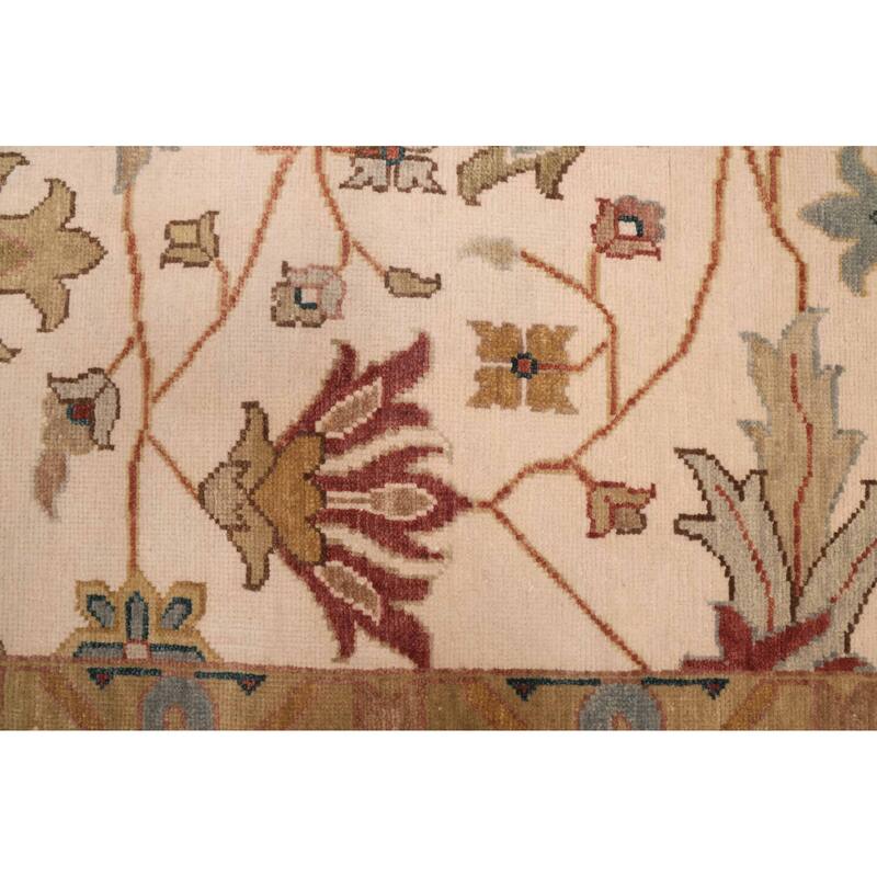 ECARPETGALLERY Hand-knotted Jules Serapi Ivory Wool Rug - 9'11 x 13'11