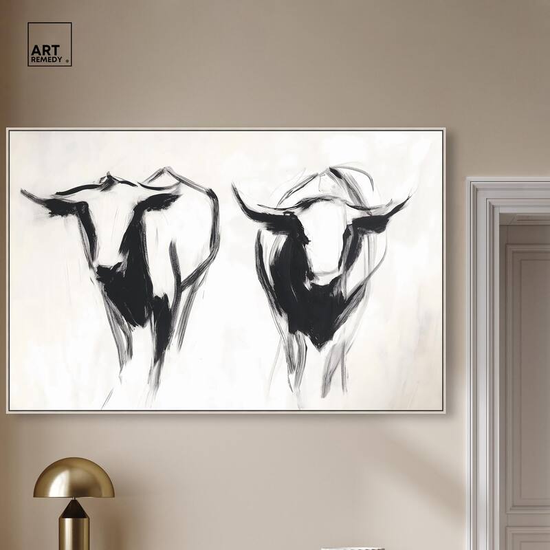 Bovine I Canvas by Art Remedy