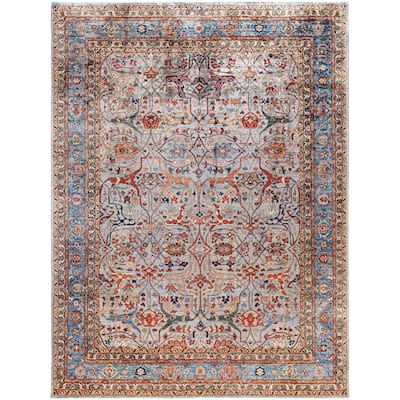 Serapi One-of-a-Kind Hand-Knotted Area Rug - Gray - 8' 10" x 11' 9"
