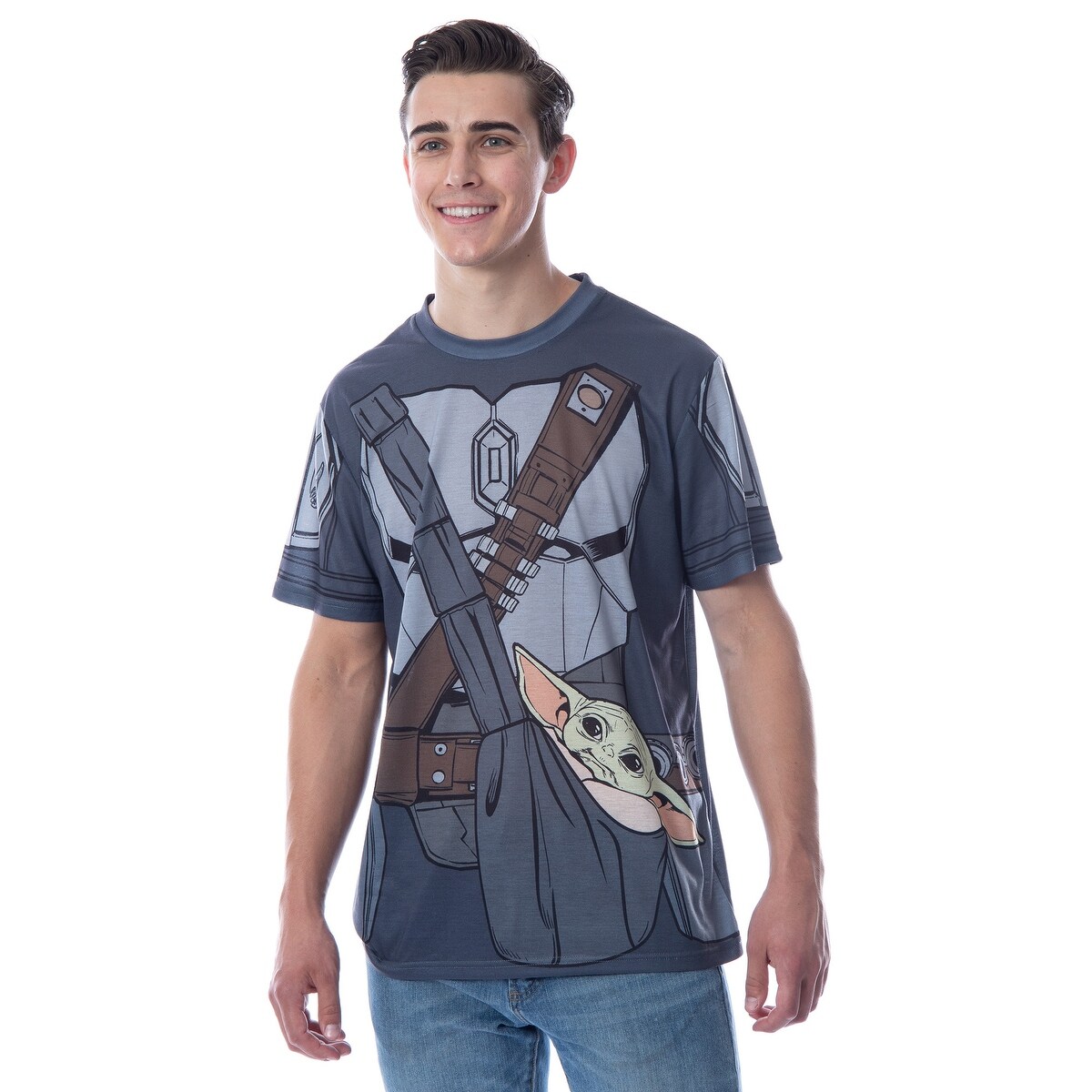 mens star wars dress shirt Star Wars "Any Methods Necessary" KUNUFLEX Short Sleeve Shirt