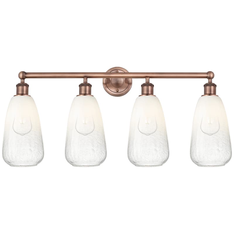 Innovations Lighting 616-4W-16-33 Brookhaven Almond Vanity Brookhaven - Antique Copper / Opal