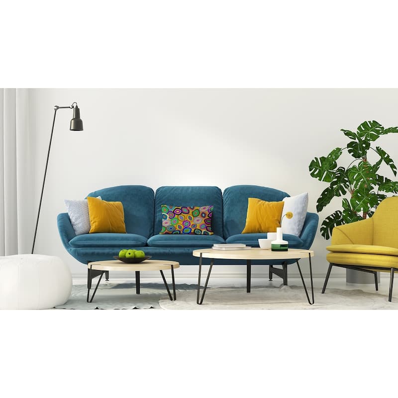 Modern Leaf Pile Accent Pillow