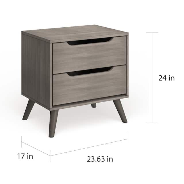 Carson Carrington Bodo Mid-century Modern 2-drawer Nightstand