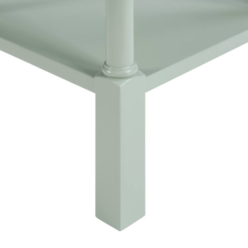 Golden Side Round Table Straight Legs