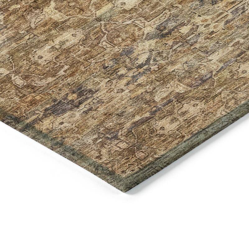Machine Washable Indoor/ Outdoor Traditional Harmony Chantille Rug