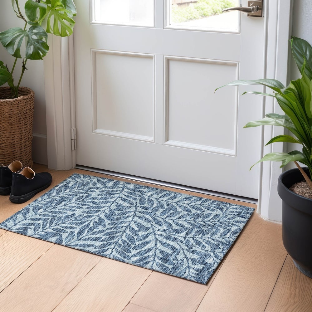 Premium Washable Super Soft Modern Fern Mayfield Rug