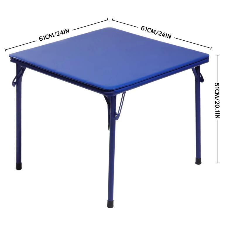 Homylin Kid's 5-piece foldable square table and chair set, Kid's activity table and chair set,suitable for Home classrooms - N/A