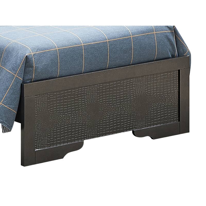 Virtue Black Twin Bed
