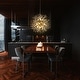 preview thumbnail 83 of 89, 8/9/16-Light Modern Glam Linear Sputnik Globe Pendant Island Light Firework Starburst Crystal Chandelier with Crystal Beads