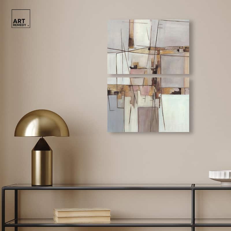 Unspoken Thoughts II Canvas Set of 2 by Art Remedy, Gallery Wrapped