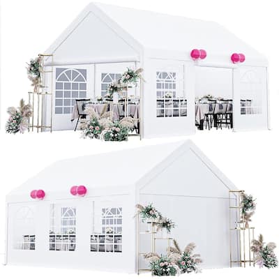 13 x 20 FT Outdoor Tent for Backyard with Removable Sidewalls & 3 Storage Bags - 13 x 20 FT