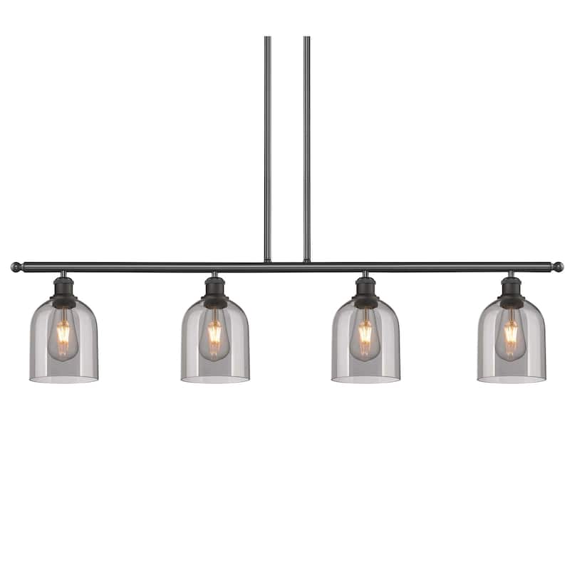 Innovations Lighting 516-4I-10-48 Bella Pendant Bella 4 Light 48" Wide - Oil Rubbed Bronze / Light Smoke