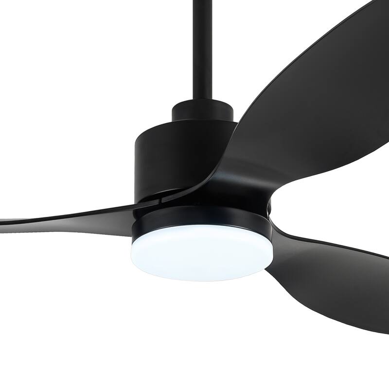 52" 3-Blade Gold Ceiling Fans with LED Light Remote Control - 52 Inch