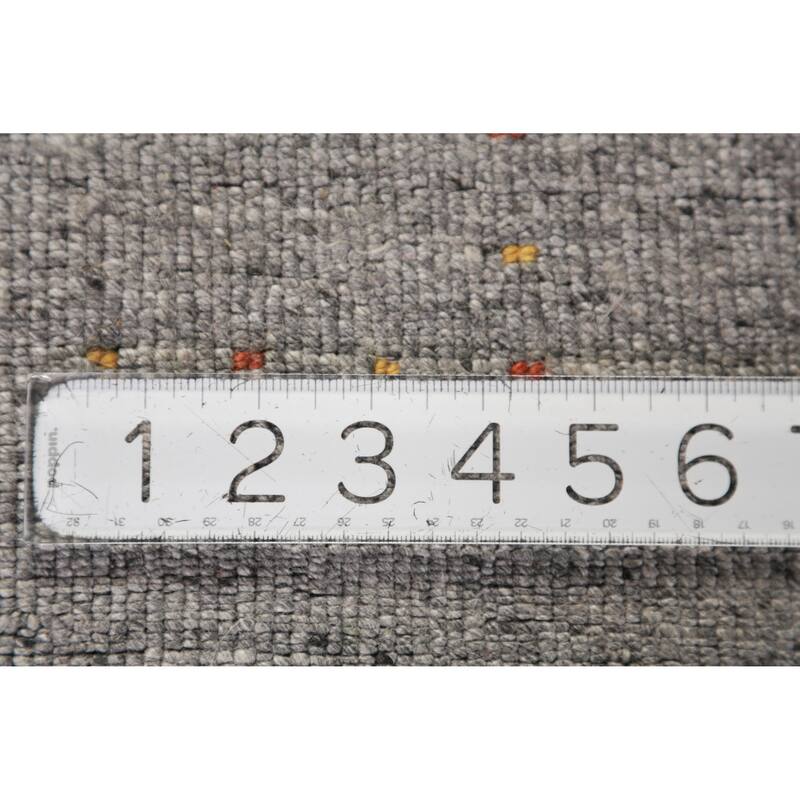 Gabbeh Indian Area Rug Hand-Knotted Silk Carpet - 8'0" x 9'6"