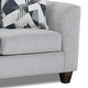 preview thumbnail 4 of 4, Roundhill Furniture Duleek Upholstered Stationary Sofa, Herringbone Silver