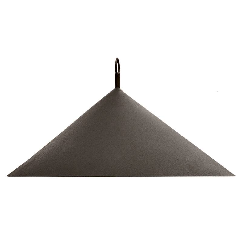 Achla Designs Hanging Squirrel Deflector, 18 Inch Diameter, Black