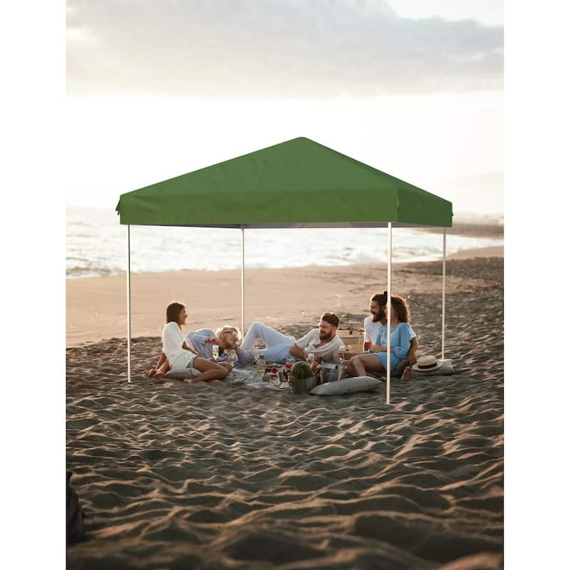 10x10 Feet Instant Pop-Up Canopy Tent, 3 Detachable Sidewalls - 10*10Ft