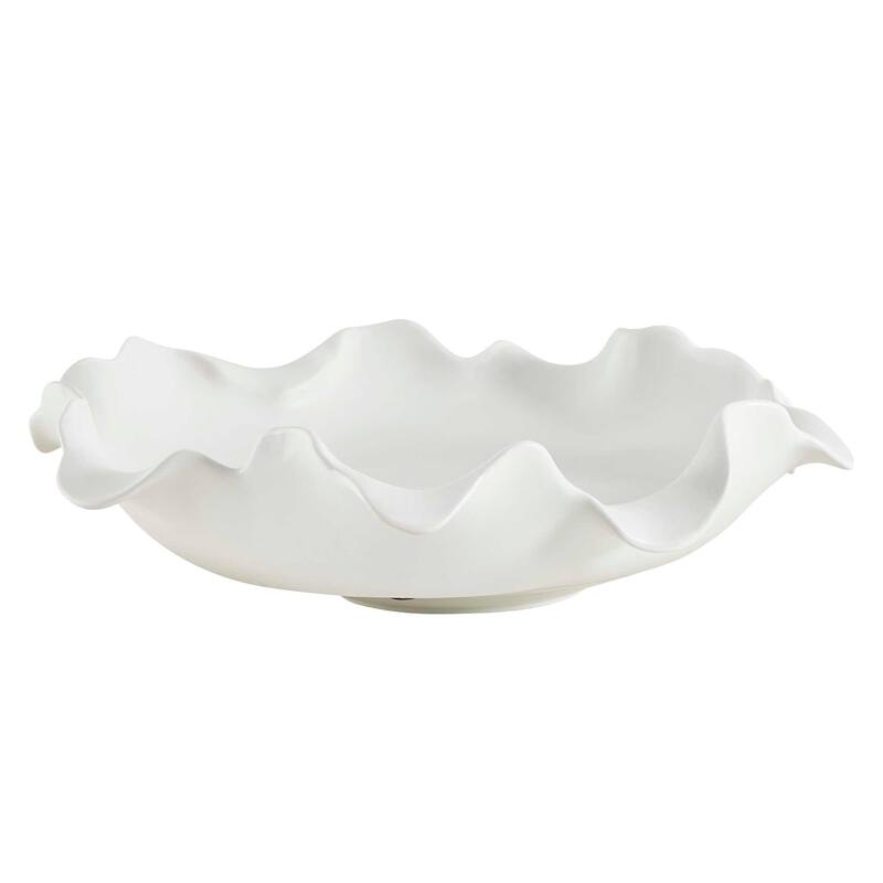Uttermost 18286 Wave Crest 20" Wide Earthenware Decorative Bowl