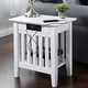 preview thumbnail 4 of 14, AFI Mission Chair Side Table with Charging Station