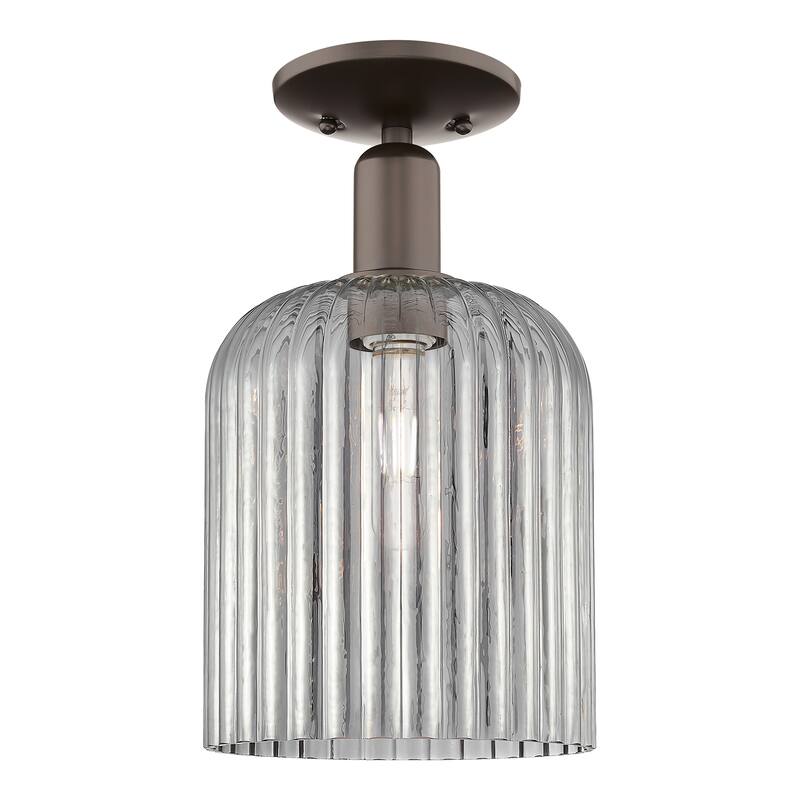 Innovations Lighting Endless Possibilities Arcadia - Bridal Veil - 1 Light 8" Semi-Flush Mount