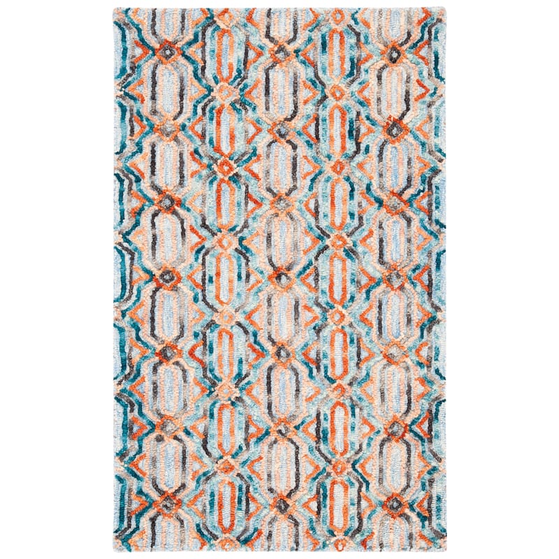 SAFAVIEH Handmade Trace Consuela Geometric Wool Rug