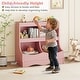 preview thumbnail 17 of 30, Costway Toy Storage Organizer for Toys & Books 4-Cubby Kids Bookcase - See Details