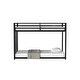 preview thumbnail 23 of 23, Twin Over Twin Metal Bunk Bed with Reversible Ladder, Full-Length Guardrails, Sturdy Square Tube Frame