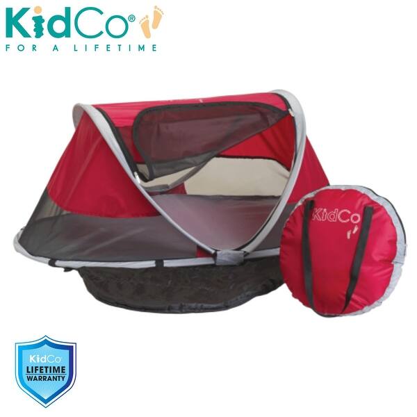 slide 2 of 6, KidCo P3010 Cranberry Peapod, Foldable Mesh Toddler Travel Tent Kids