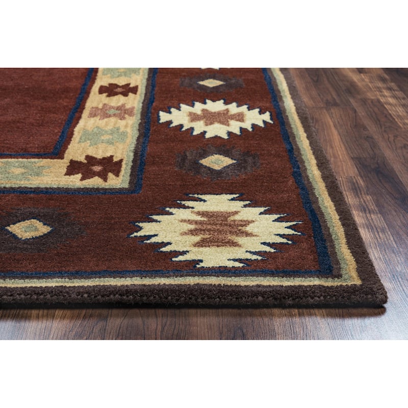 Alora Decor Ryder Hand-tufted Southwestern Wool Rug