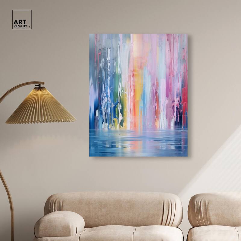 Painted Streams Canvas by Art Remedy, Gallery Wrapped
