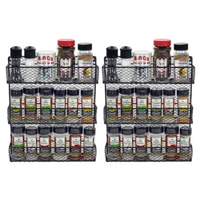3 Tier Wall Spice Rack, Set Of 2
