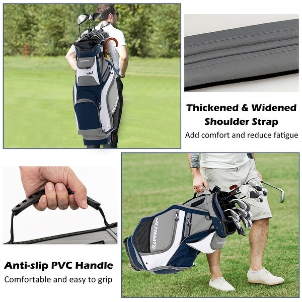 Golf cart bag 2025 14 full length dividers
