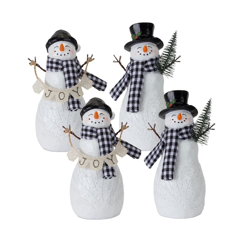 Snowman Figurine (Set of 4)