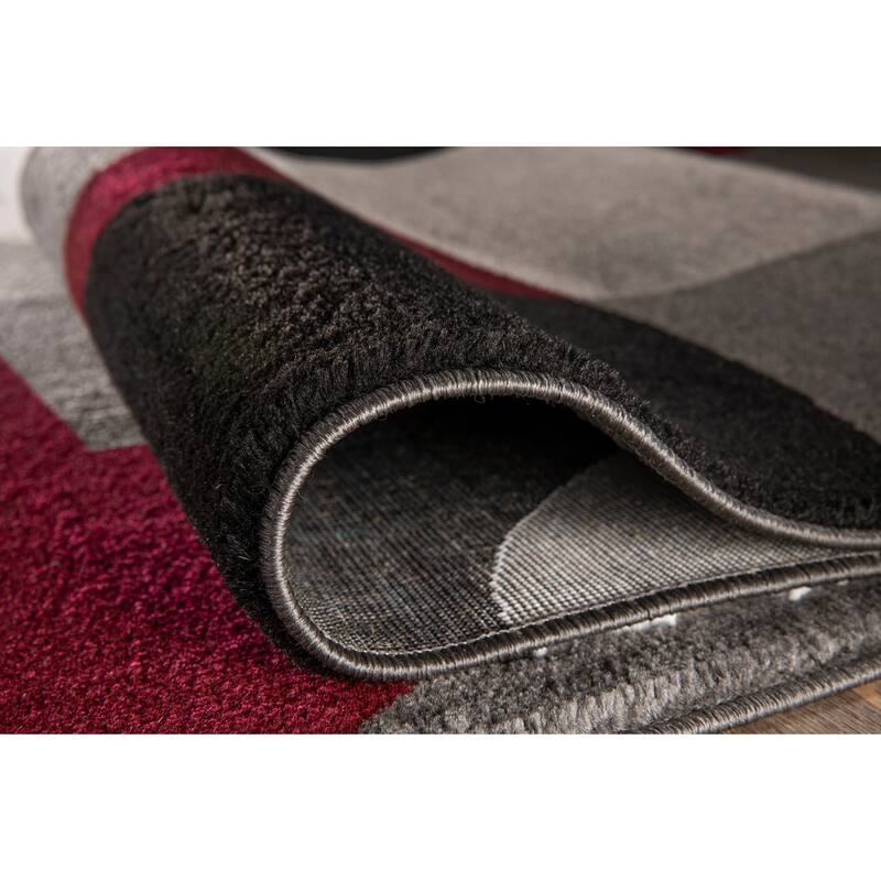 World Rug Gallery Modern Multicolored Geometric Area Rug