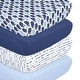 preview thumbnail 1 of 3, The Peanutshell Nautical Fitted Crib Sheet 4 Pack Set