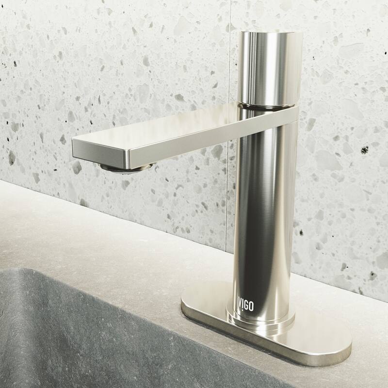 VIGO Halsey 8" H Single Handle Single Hole Bathroom Faucet