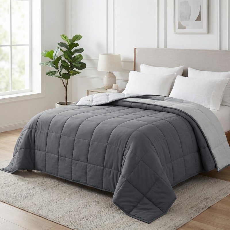 Deconovo 100 Cotton Shell Weighted Blanket with Glass Beads